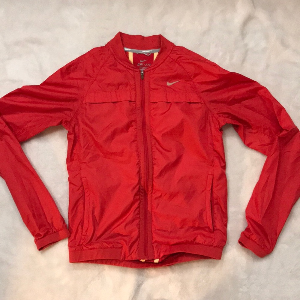 Red Nike Windbreaker